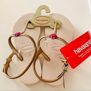 NEW Havaianas Girls Freedom Sandal, Ballet Rose